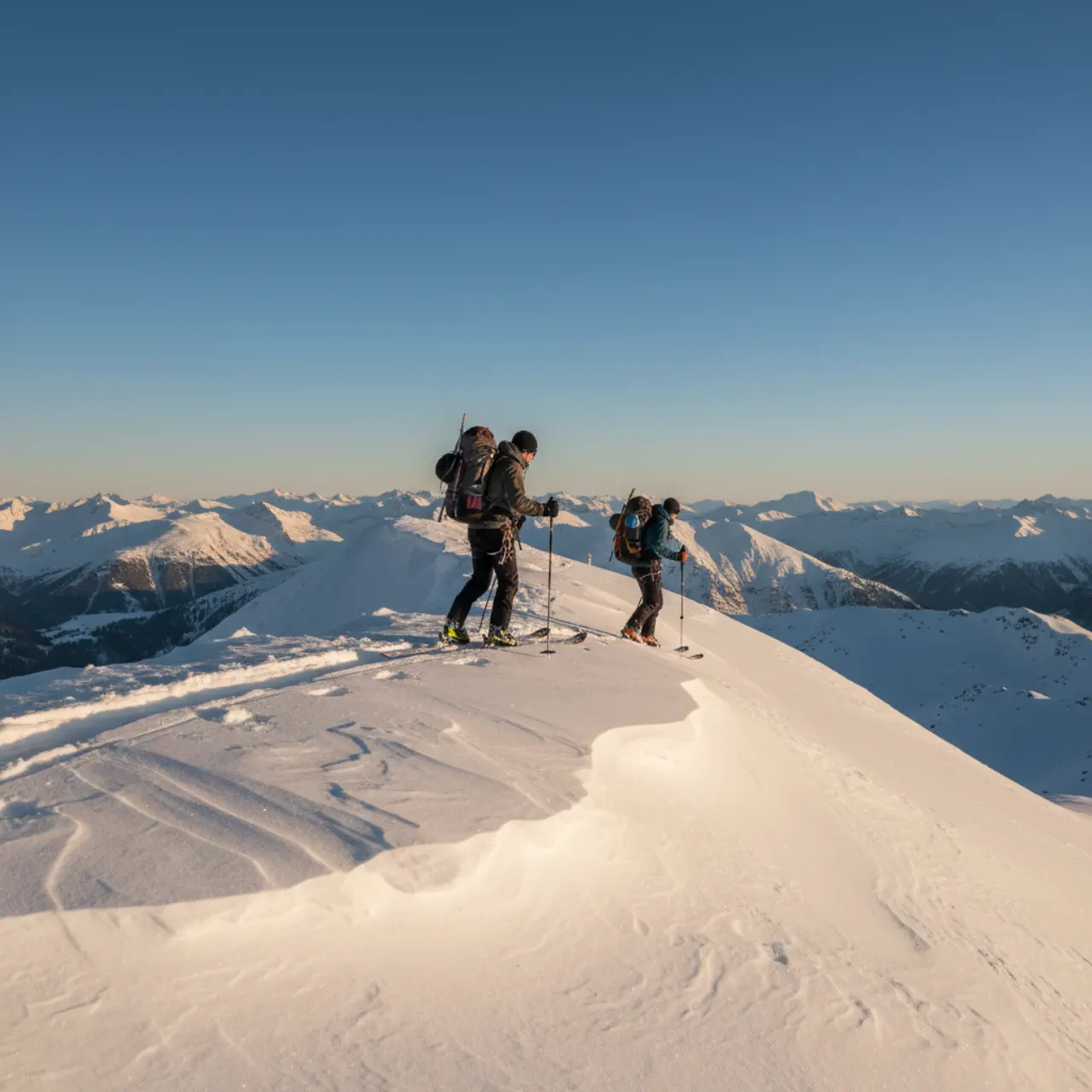 Ski touring day